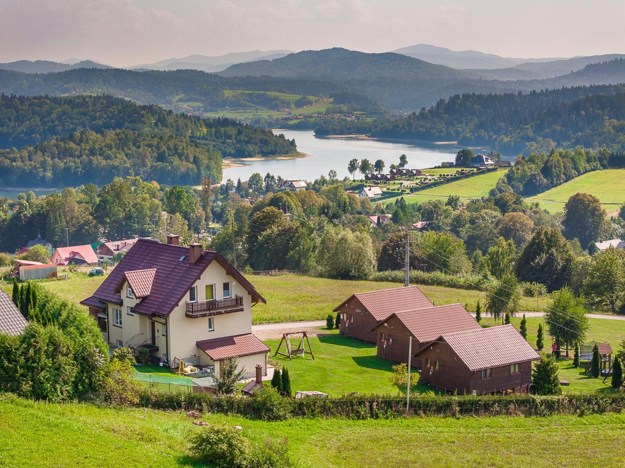 "Widokowe Wzgorze"Domki Z Widokiem Na Jezioro W Polanczyku Z Klimatyzacja Villa Exterior photo